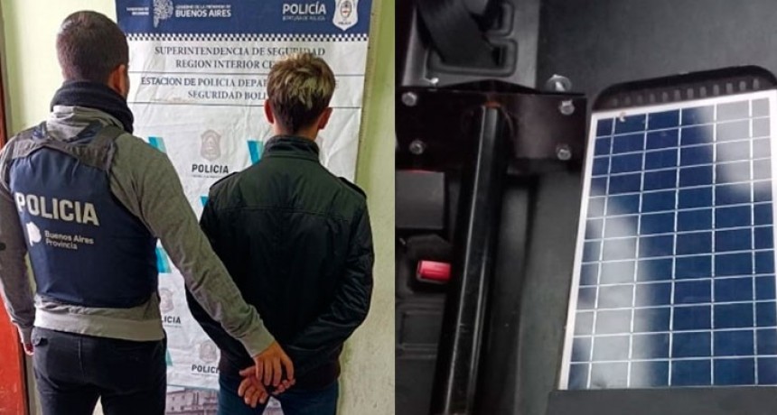 La Comisaría de Bolívar detuvo a un hombre cuando se encontraba robando en una obra en construcción