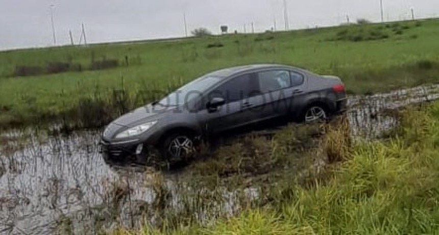 Rutas 205 y 65: Se registró un despiste sin heridos este domingo