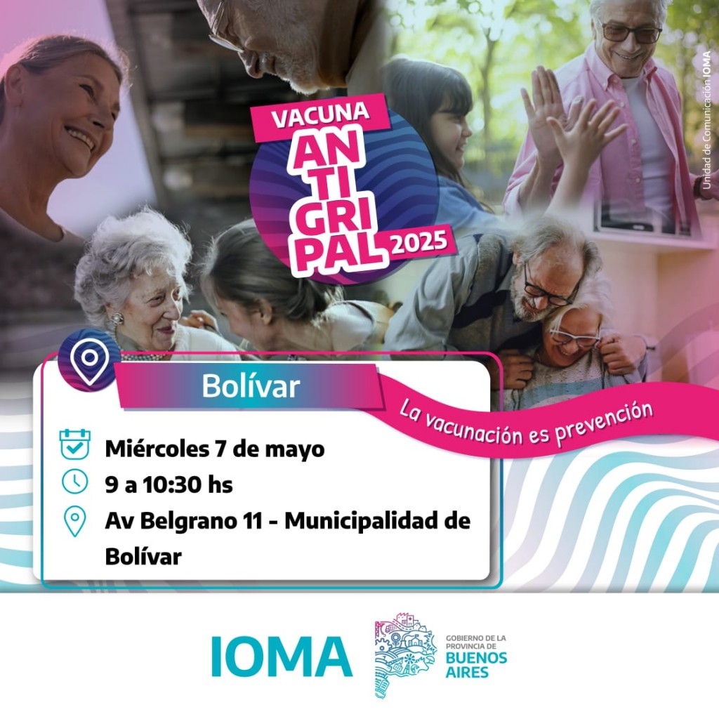 IOMA realizará una campaña de vacunación antigripal en el Centro Cívico