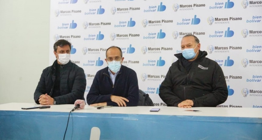 El Ministro de Seguridad Sergio Berni visit&oacute; la ciudad de Bol&iacute;var