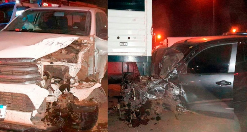 Dos camionetas y un camión impactaron de manera fronto-lateral en ruta nacional 226 al kilómetro 400