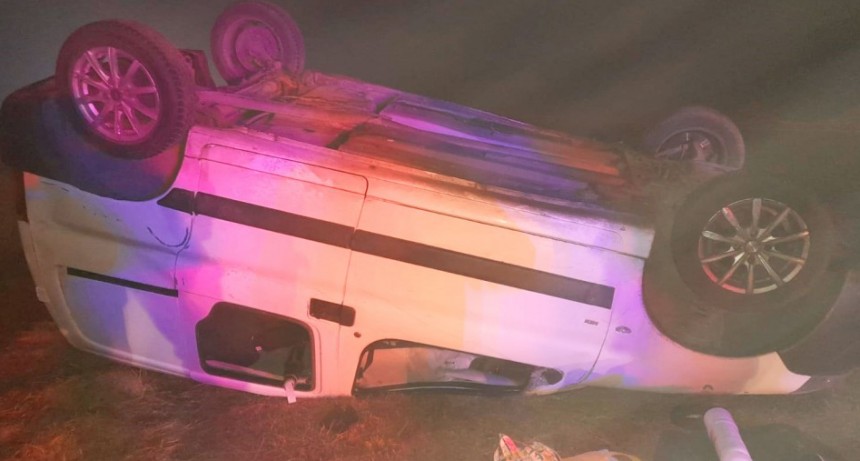 Vuelco en Ruta 226, sentido a Pehuajó