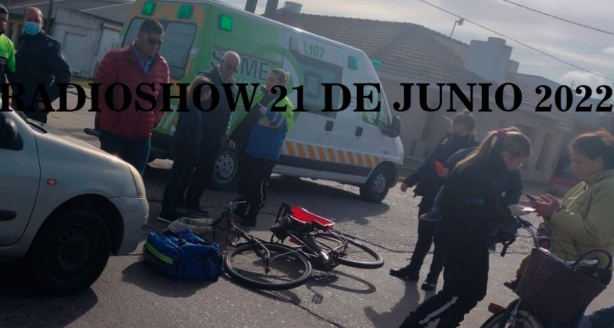 Colisión en Matheu y Venezuela, un abuelo trasladaba a su nieto en la bici y se encontró con un auto