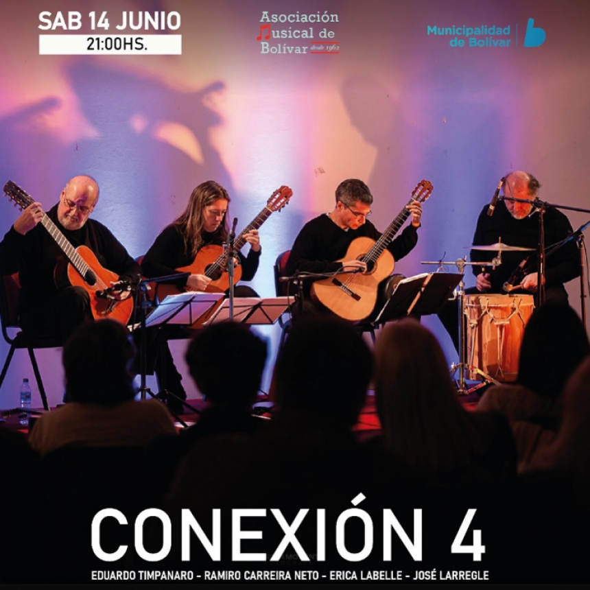 Este sábado, Conexión 4 se presenta en la Biblioteca Popular Bernardino Rivadavia, dieron detalles en conferencia de prensa