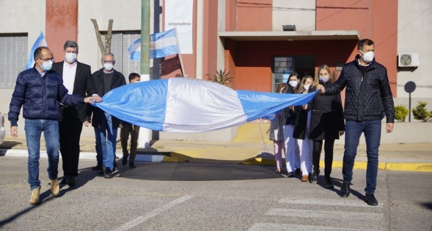 Marcos Pisano estuvo en Urdampilleta por su 108&deg; aniversario 