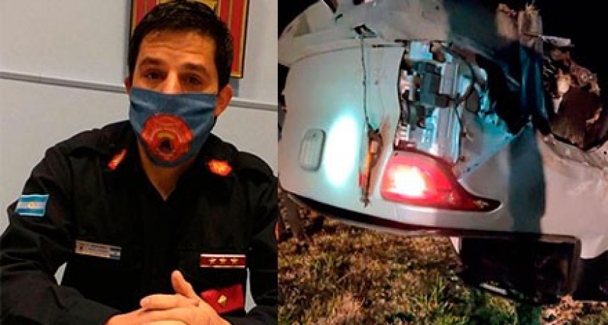 Ruta 226: Dos veh&iacute;culos involucrados en un accidente y hablamos con Franco Rojas (Bombero Voluntario)