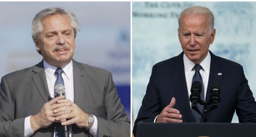El presidente Fern&aacute;ndez agradeci&oacute; a su par Joe Biden por la donaci&oacute;n de 3.5 millones de vacunas