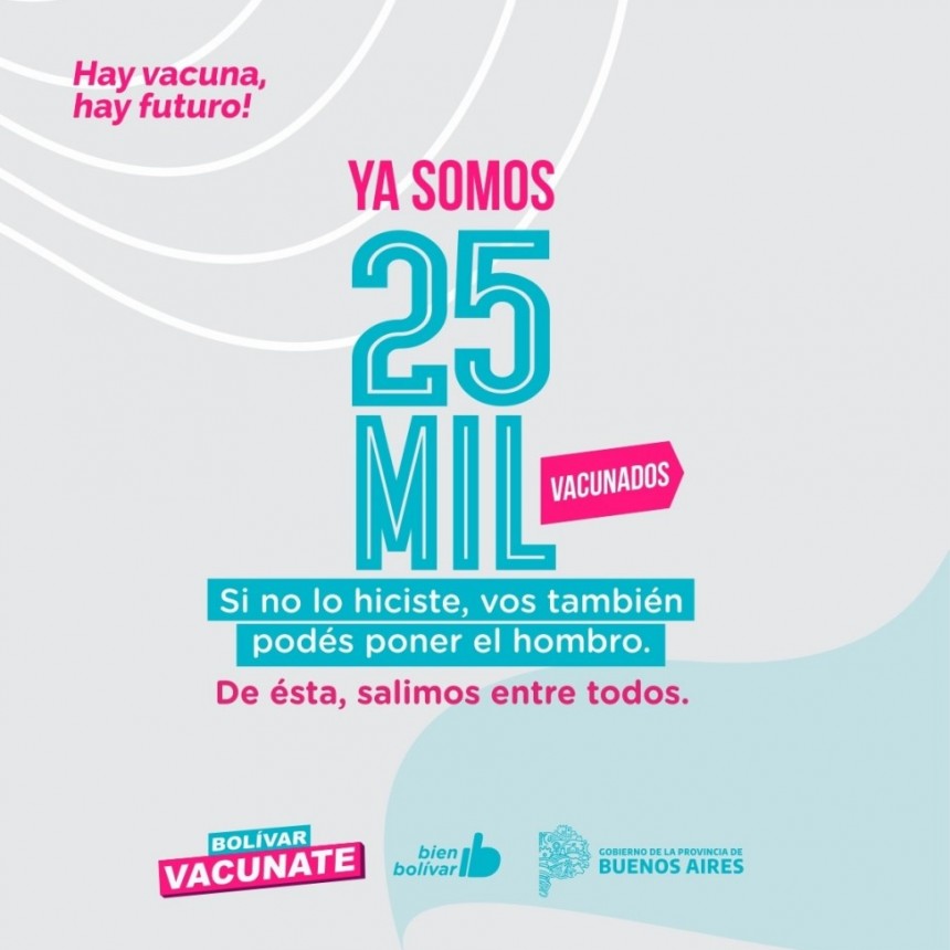 Bol&iacute;var super&oacute; los 25 mil vacunados