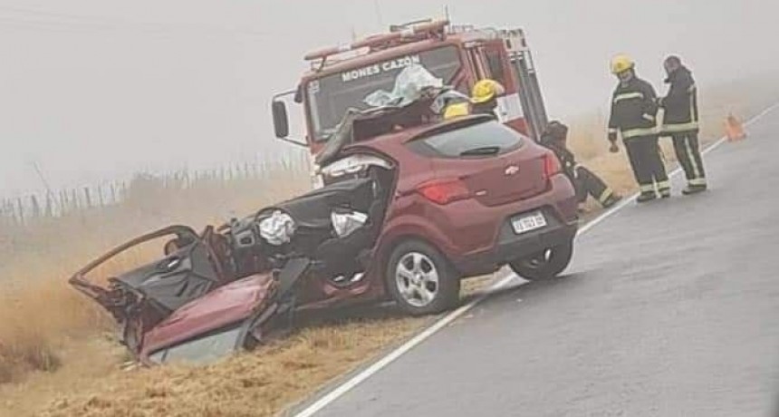 Accidente fatal en el acceso a Mones Caz&oacute;n