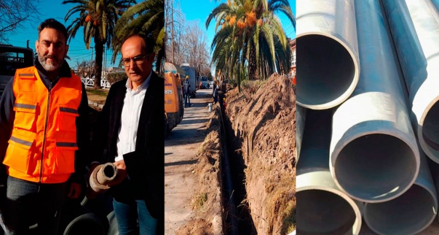 Comenzó el recambio de los caños de la red de agua que se encuentran dañados por el paso del tiempo, y que impiden darle presión para llegar a los hogares de la mejor manera