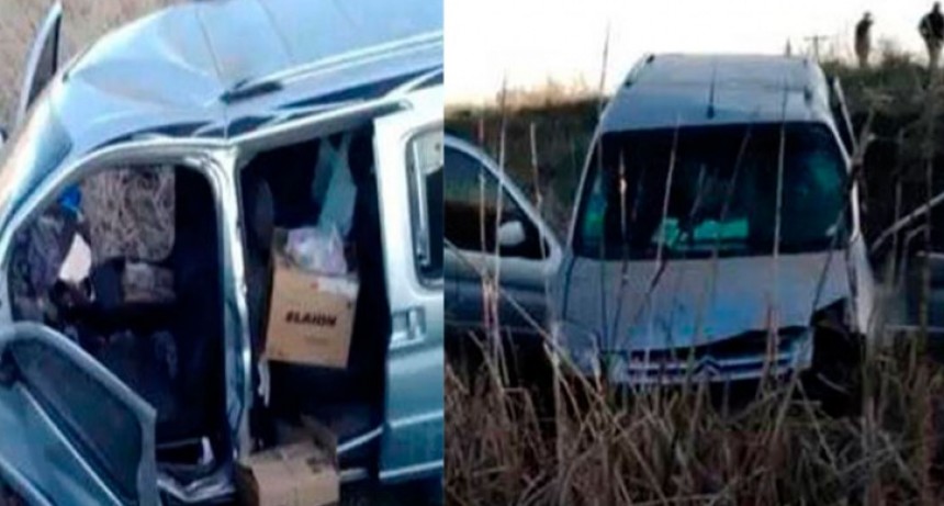 Vuelco en ruta 65, entre Dudignac-Bol&iacute;var