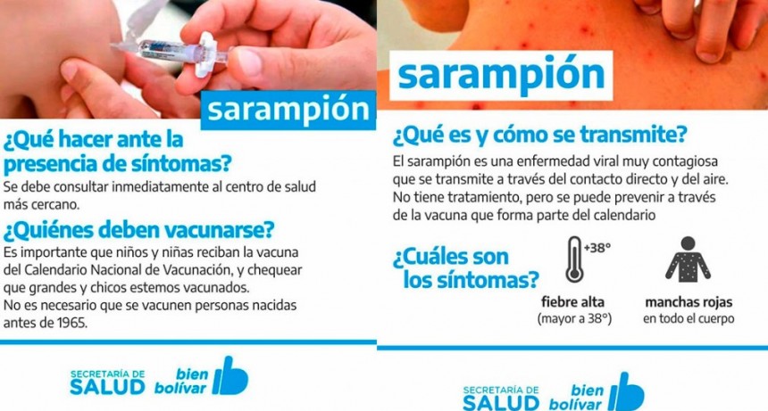 La Secretaria de Salud recomienda la vacunación ante el alerta de Sarampión