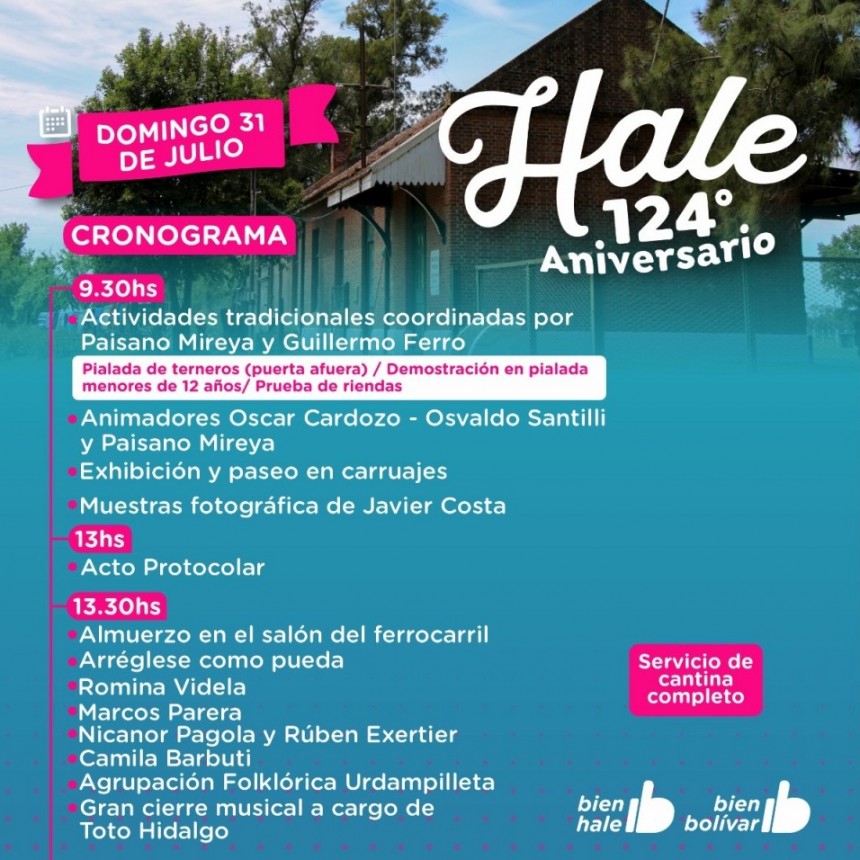 Hale celebra 124 a&ntilde;os de su fundaci&oacute;n y el Director de Cultura Jorge Fern&aacute;ndez cuenta c&oacute;mo ser&aacute; la grilla de espect&aacute;culos