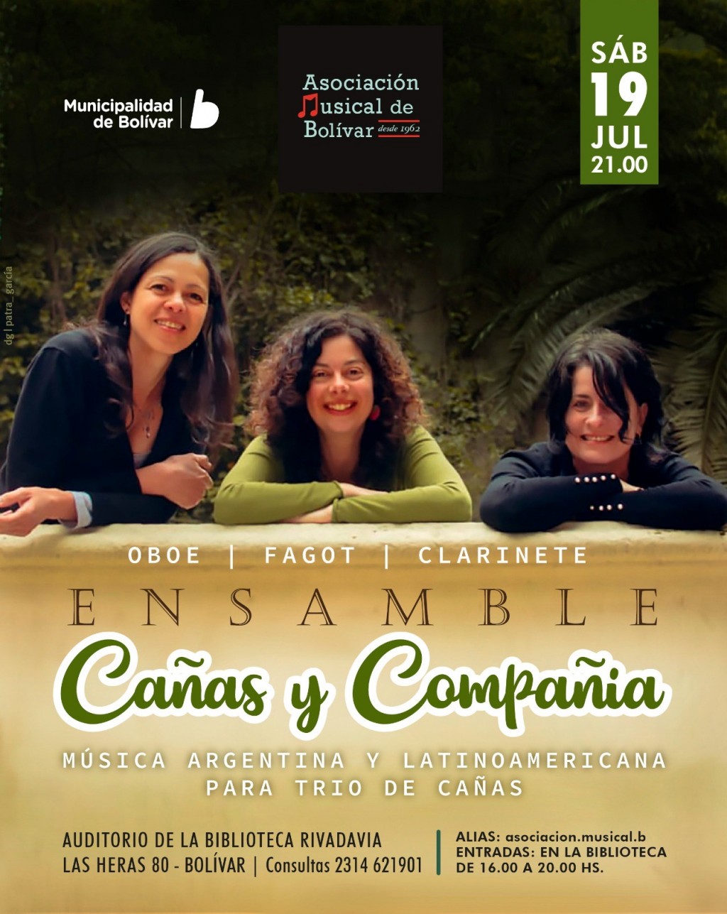 La Asociación Musical de Bolívar presenta al Ensamble Cañas y Compañía