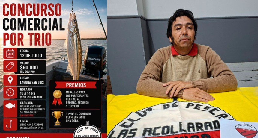 Club de Pesca Las Acollaradas anunci&oacute; un Torneo Comercial por Trios y embarcados en Laguna San Lu&iacute;s con excelentes premios 