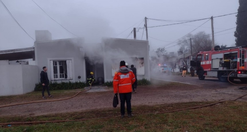 Incendio en una vivienda