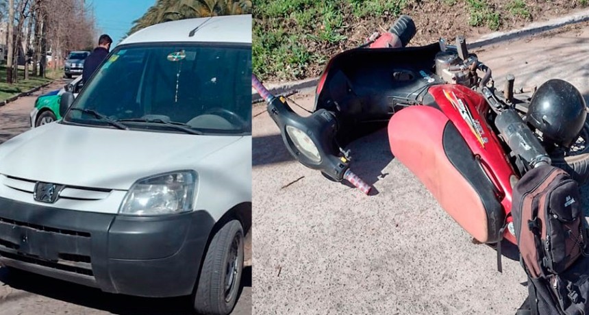 Colisi&oacute;n entre dos conductores en Dorrego y avenida 9 de Julio