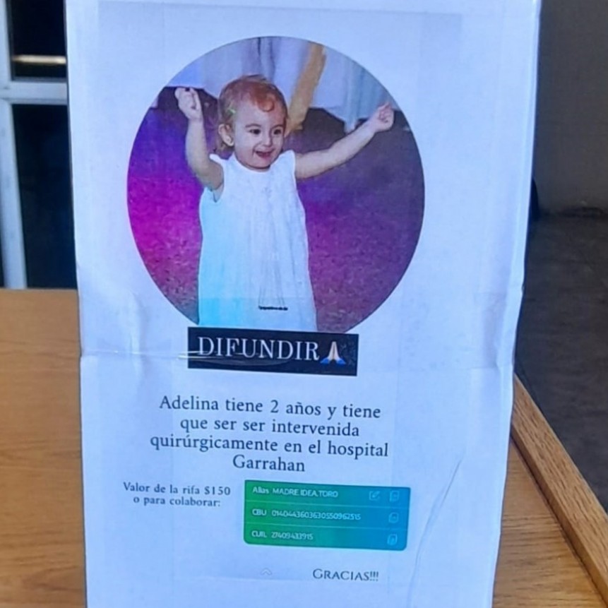 Agustina Seiler, una mamá que lucha para operar a su hija en el mes de noviembre
