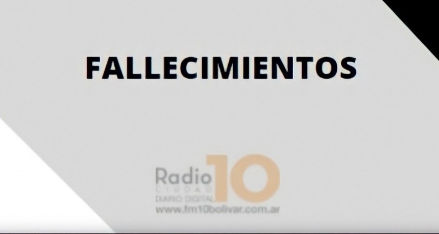 Falleci&oacute; Irma Edelmira Rodr&iacute;guez viuda de Criado