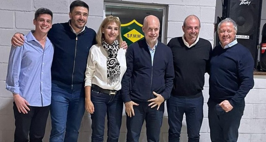 El Pro de Bolívar acompañó a Horacio Rodriguez Larreta en su visita a Olavarria