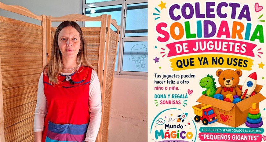 Guarder&iacute;a Maternal Mundo M&aacute;gico inici&oacute; una colecta de juguetes para donar al Merendero Peque&ntilde;os Gigantes