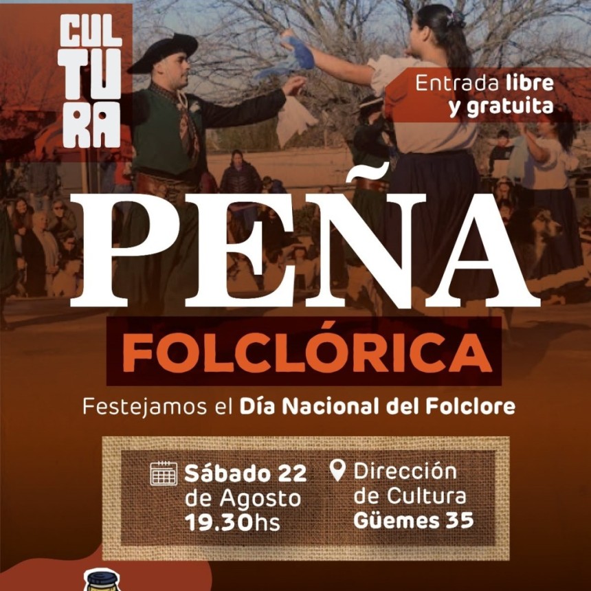 El Municipio celebra el D&iacute;a Nacional del Folclore con una pe&ntilde;a abierta a toda la comunidad