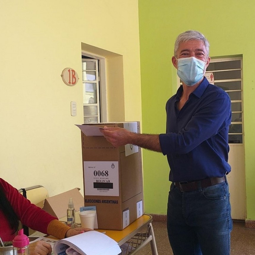 Pablo Soria: &ldquo;Muy contento, pude venir a votar con mi familia y en una hermosa jornada&rdquo;