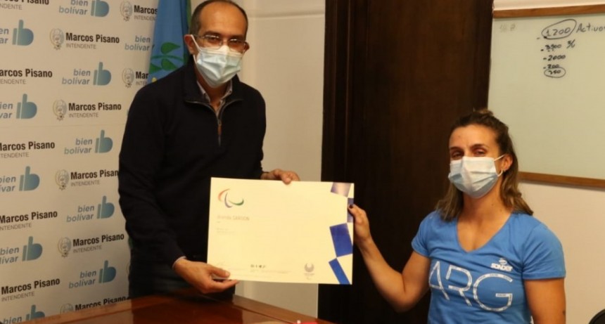 El Intendente Marcos Pisano recibi&oacute; a Brenda Sard&oacute;n