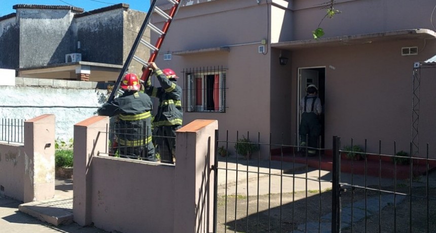 Se registró un principio de incendio en la cocina de una vivienda