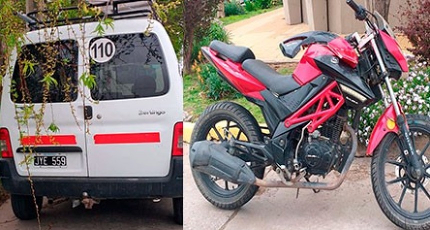 Un motociclista fue trasladado hacia el hospital Capredoni tras un accidente de tránsito