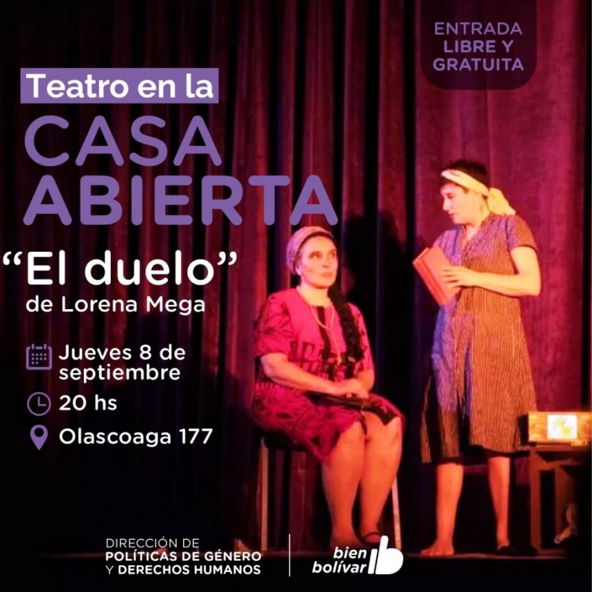 Se presenta la obra teatral &ldquo;El duelo&rdquo; en la Casa Abierta