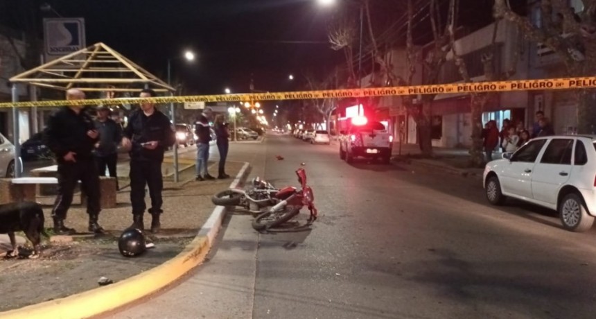Se registr&oacute; una fuerte colisi&oacute;n entre dos motos
