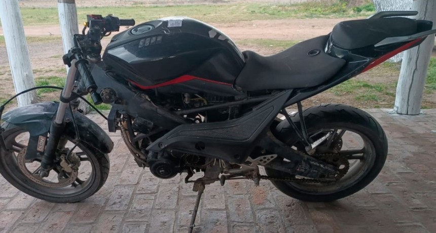 Comando de Prevenci&oacute;n Rural Bol&iacute;var: se sigue buscando al propietario de una moto que fue hallada en Ruta 65