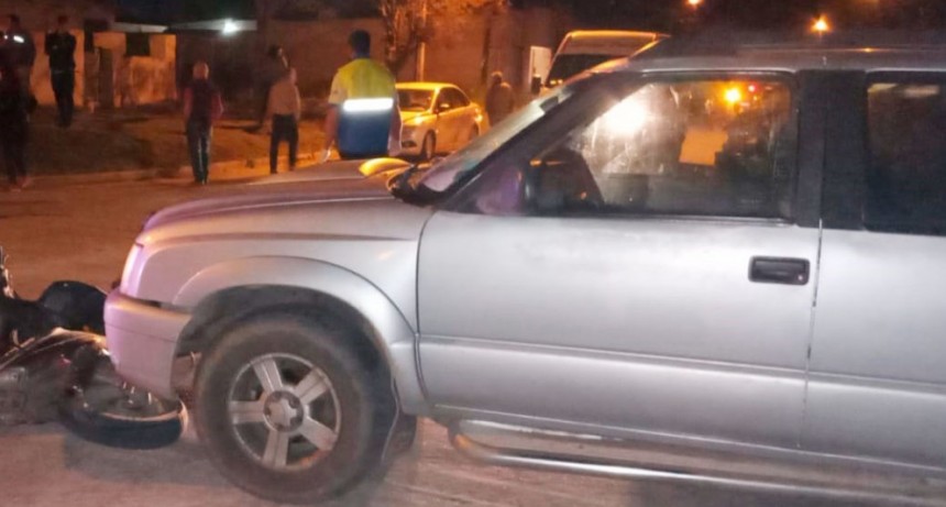 Intervino el Servicio de Urgencias en una colisión en barrio Los Zorzales