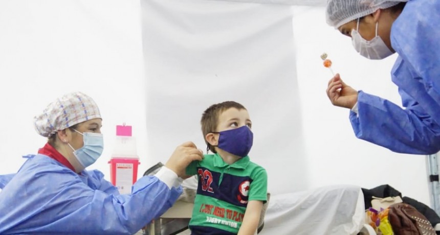 Comenzó la vacunación de niños este martes