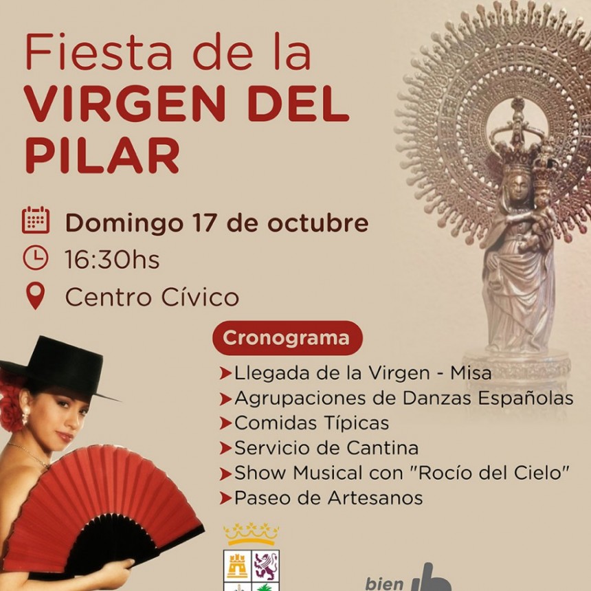 La Municipalidad acompaña la fiesta de la Virgen del Pilar