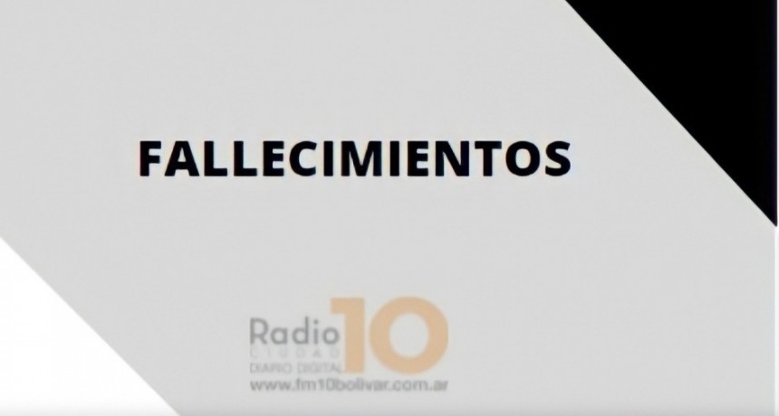  Falleció Hilda Del Castillo viuda De  López