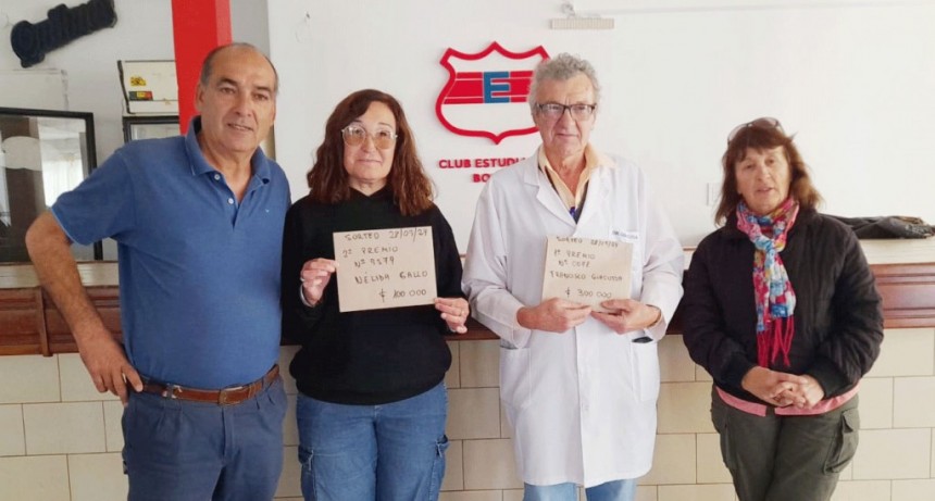 Rifa de la Casa Club Estudiantes: Entregaron los premios a los 2 ganadores del último sábado de cada mes