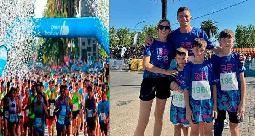 Bolívar celebró Deporte y Salud en la Maratón Dino Hugo tinelli