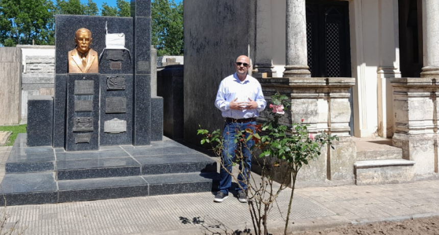Unión Cívica Radical: Al cumplirse 60 años de su fallecimiento, recordaron y homenajearon a Lito Santa María con la presencia de uno de sus hijos