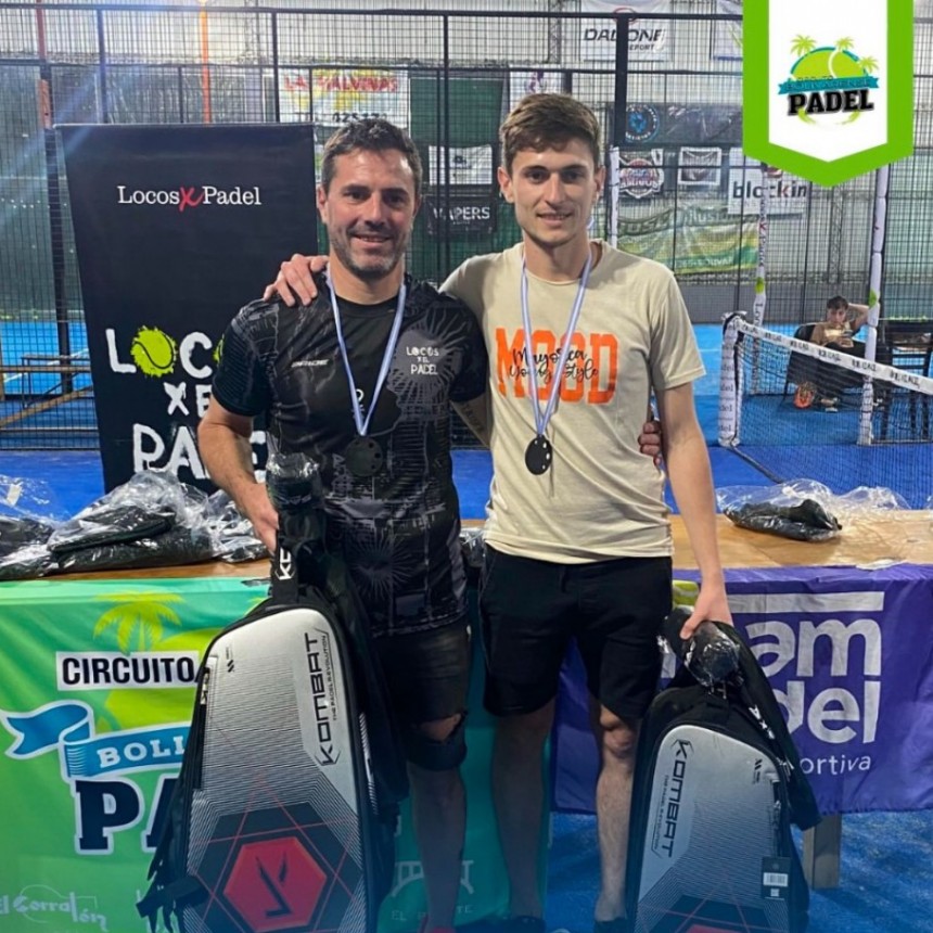 La pareja de Tirso Pato y Maximiliano De Reatti se coronó campeona provincial en la categoría libre