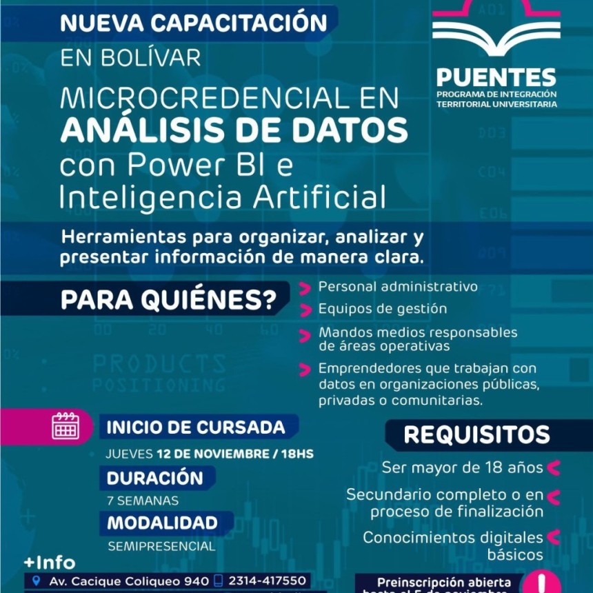 Bol&iacute;var suma una nueva propuesta de formaci&oacute;n en An&aacute;lisis de Datos e Inteligencia Artificial  