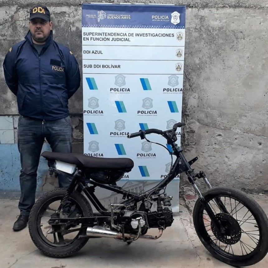 SUB DDI: Reconocieron la moto secuestrada recientemente en un allanamiento
