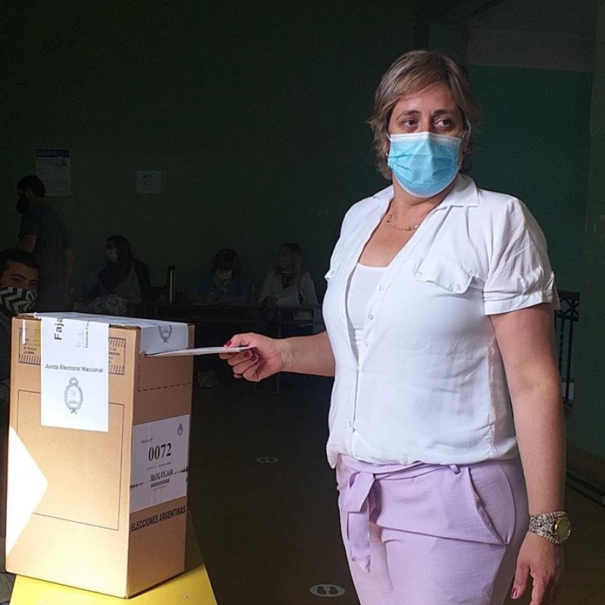 Votó Patricia Unsaín
