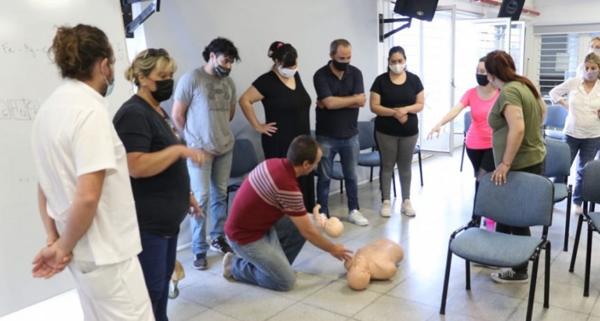 El municipio brindó una capacitación de Primeros Auxilios y RCP Pediátrico