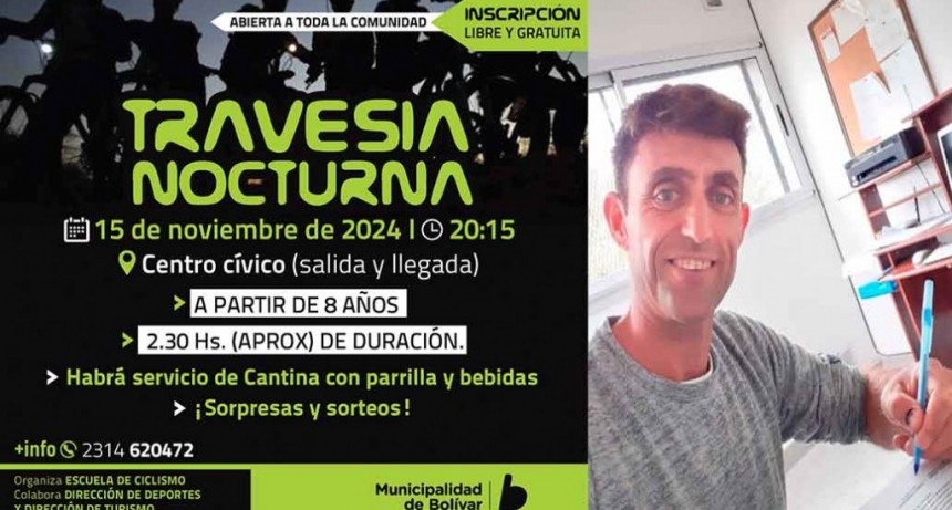 Guillermo Fangio: “El viernes 15 vamos a largar una travesía nocturna recreativo abierta a todo público” 