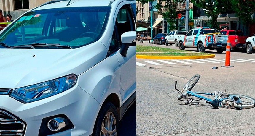 Colisión entre un vehículo y ciclista
