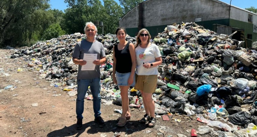 Concejales del bloque Juntos UCR–CC recorrieron la Planta de Reciclado y alertaron sobre el abandono del lugar