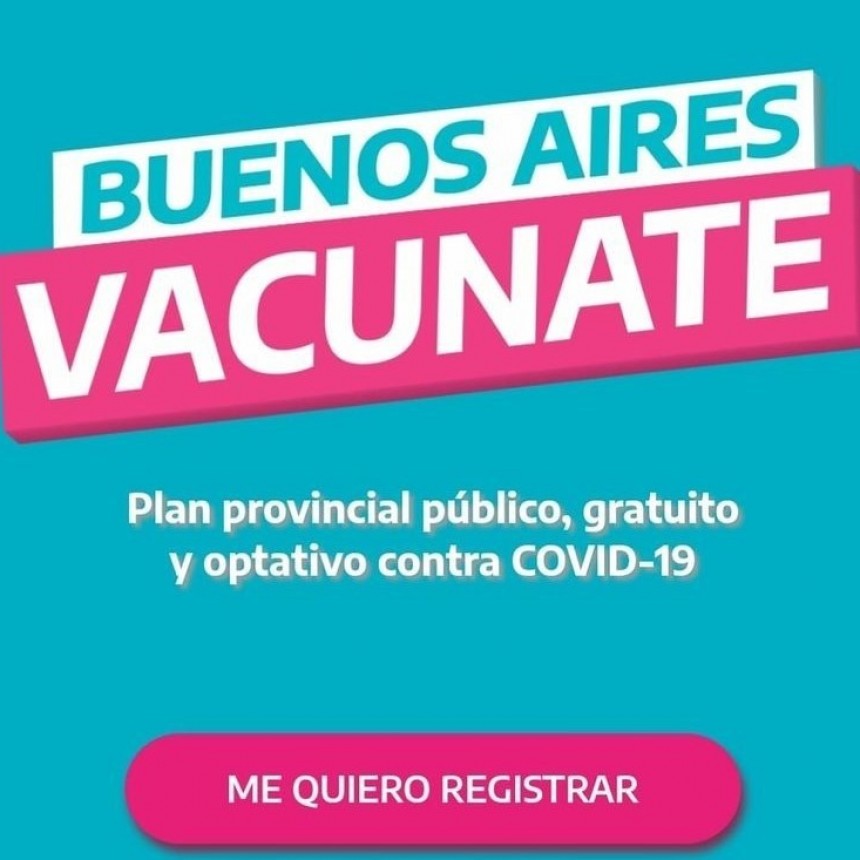 Vacunas COVID19:  la p&aacute;gina est&aacute; habilitada para que se inscriban personas de entre 18 y 59 a&ntilde;os con o sin enfermedades preexistentes, mayores de 60 o personal de salud, policial y/o docentes y auxiliares.