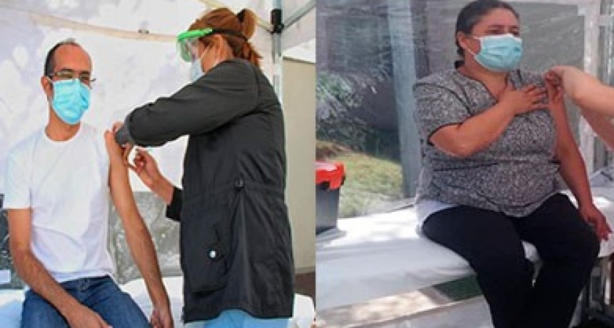 Pisano y Laborde se vacunaron con la primera dosis de Sputnik V